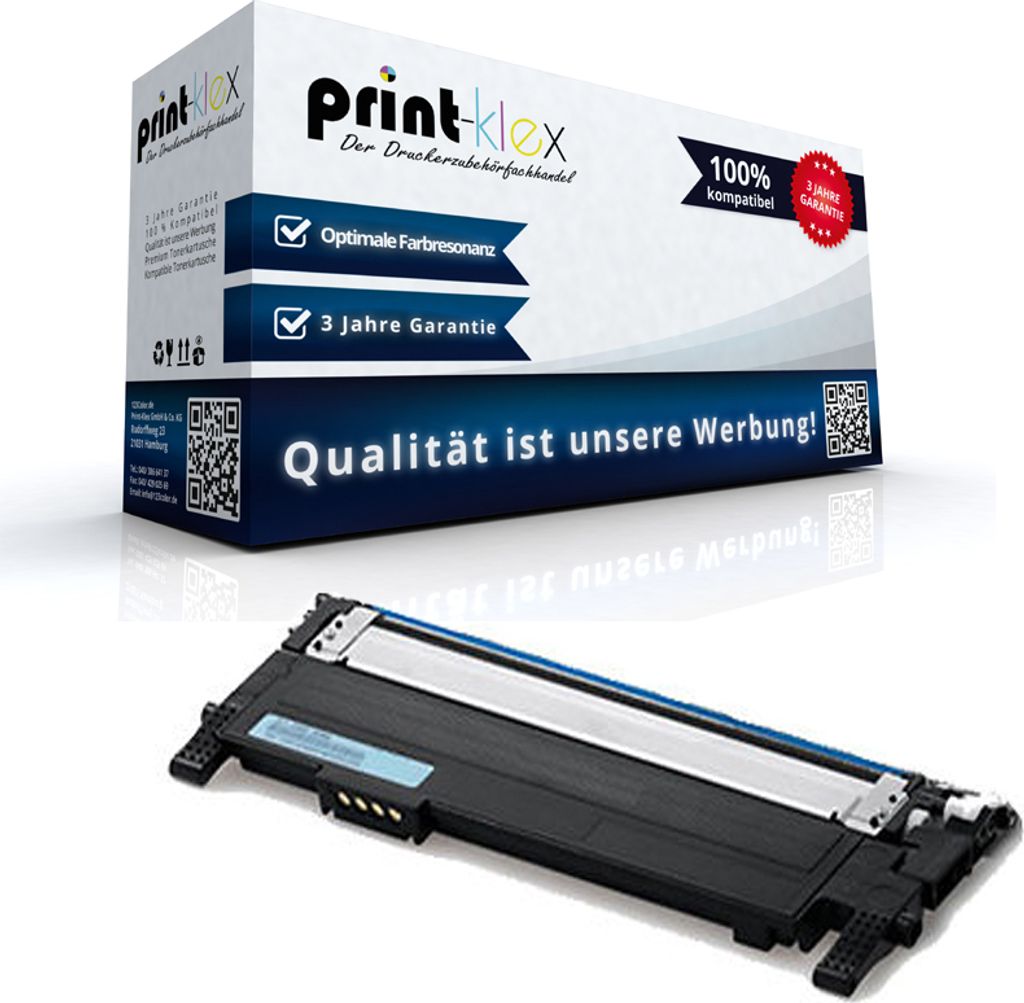 Kompatible Tonerkartusche für HP Color Laser 150 a Color Laser 150 nw Color Laser 150 Series W2071A 117A Cyan Blau - Office Plus Serie