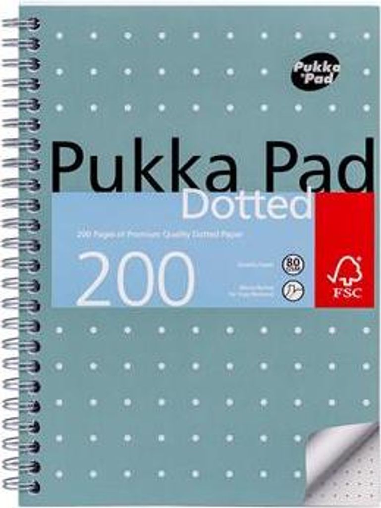 Spiralnotizbuch "Metallic Jotta", A5, gepunktet, 100 Blatt, PUKKA PAD JM021DOT