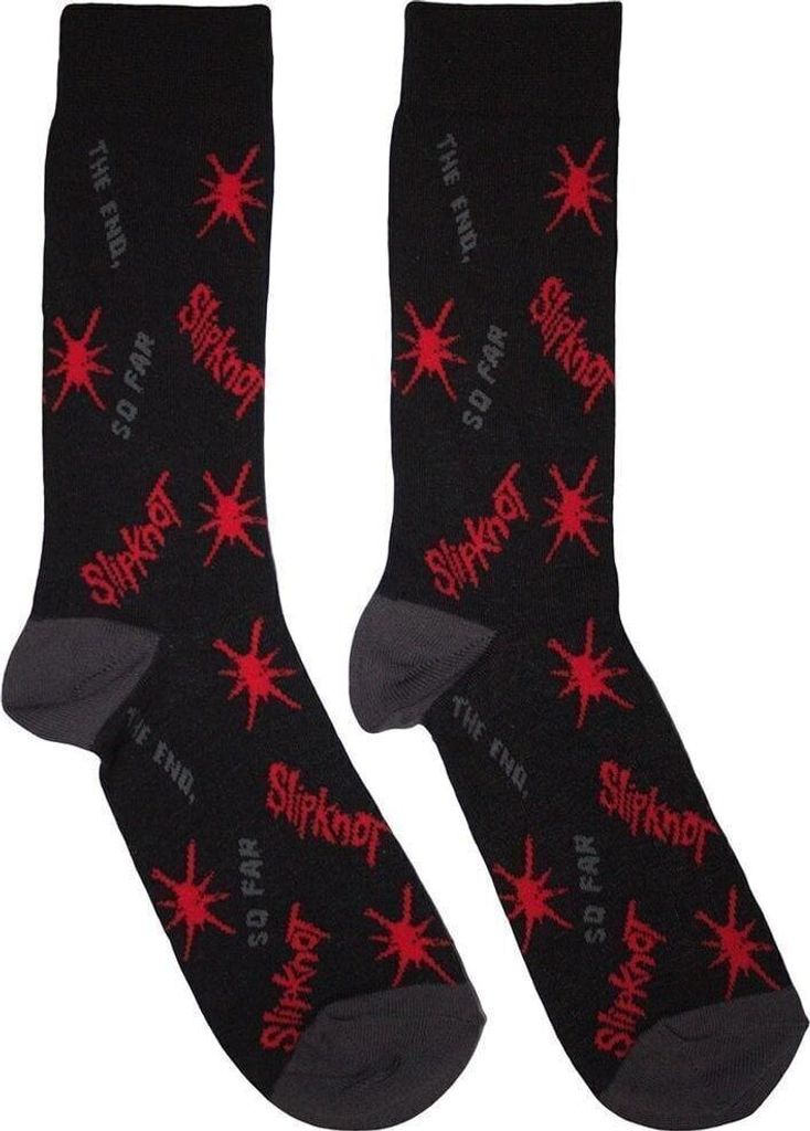 Slipknot All Over Print Splat The End, So Far Black 39-45 Socken