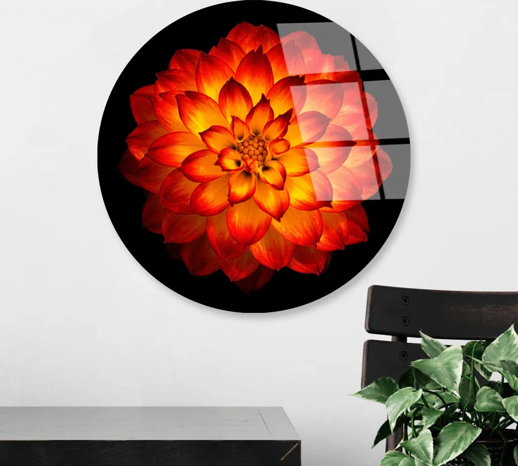 Wallity UV-1156 Quadro Decorativo in Vetro 30x30 Multicolore Premium