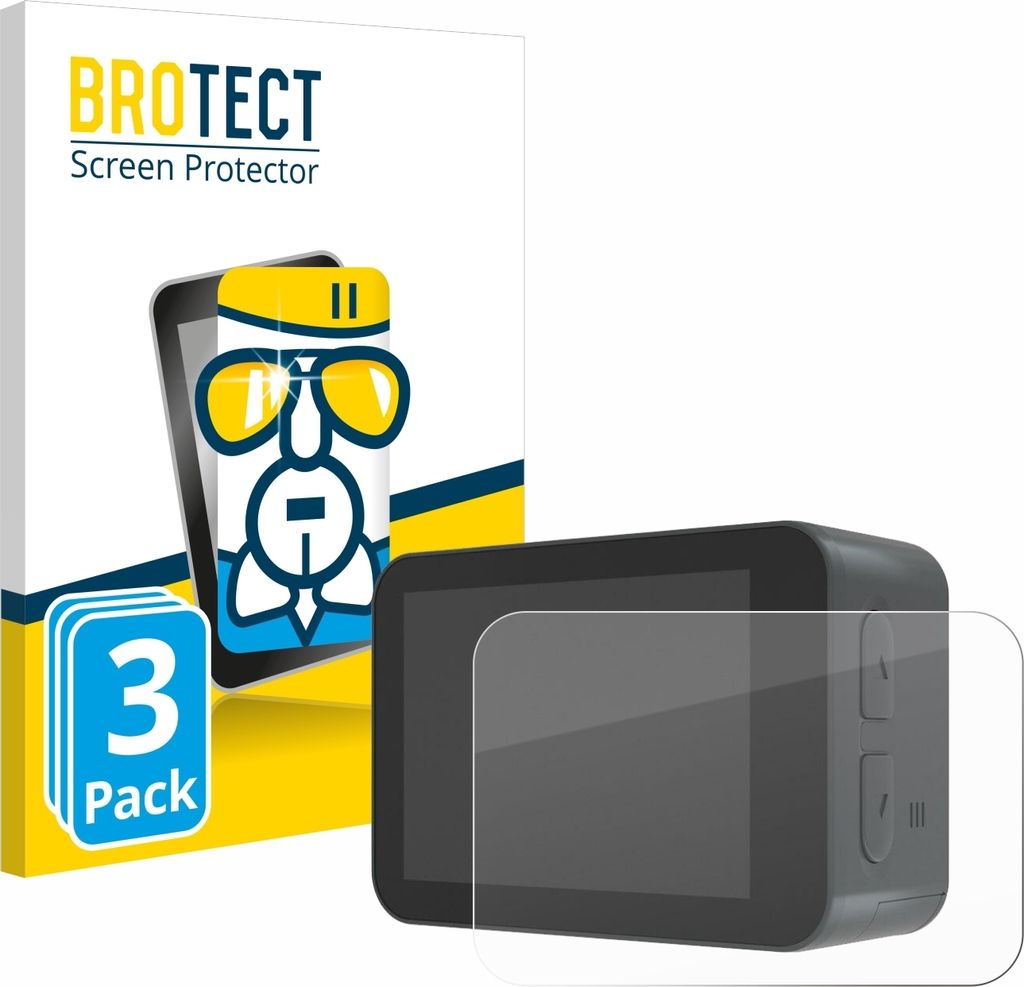 3x BROTECT Schutzglas für Akaso V50X Schutzfolie Panzer Folie Glas Display Schutz klar