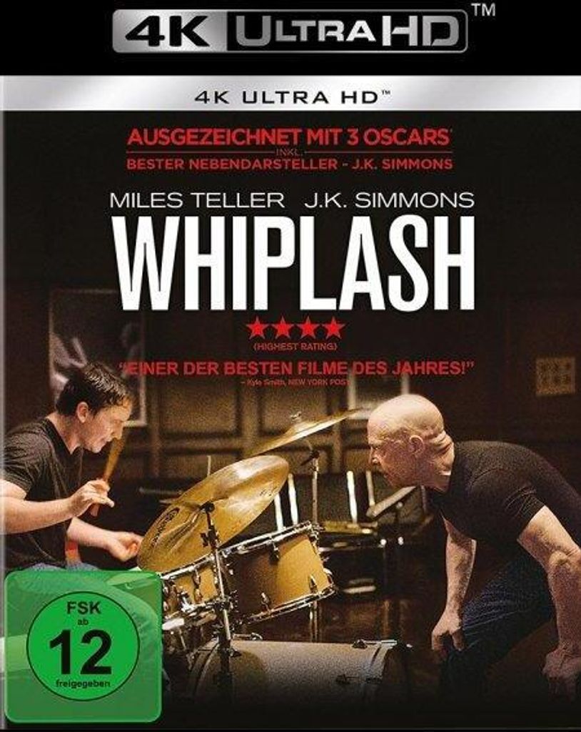 PLAION Whiplash (4K-UHD), Film, Blu-ray, Deutsch, Englisch, Produktbild 