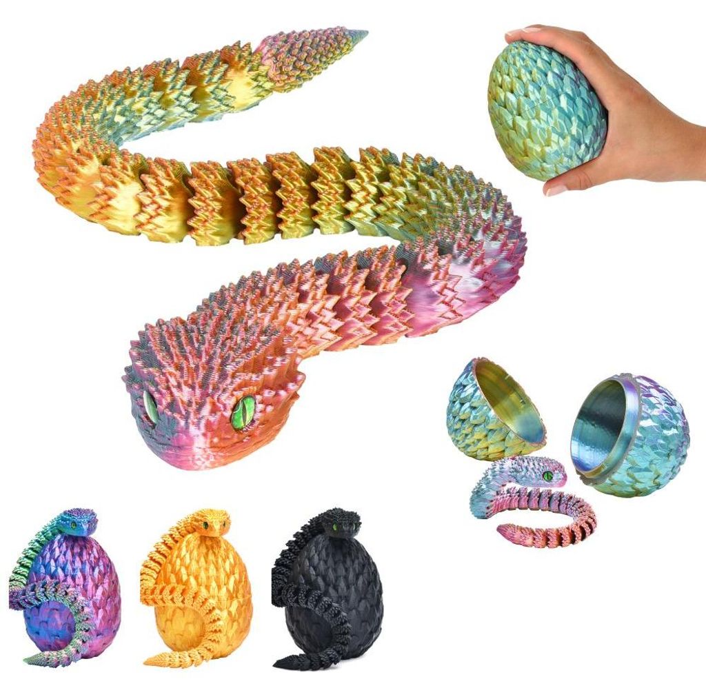 Had vo vajíčku – 3D fantasy figúrka, had 27 cm vo vajíčku Obrázok produktu 