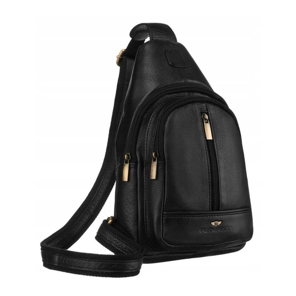 Herren-Lederrucksack mit einer Schulter - Peterson