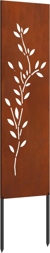 Decorazione Giardino Acciaio Rusty 32x140 | Atmosfera Zen e Privacy