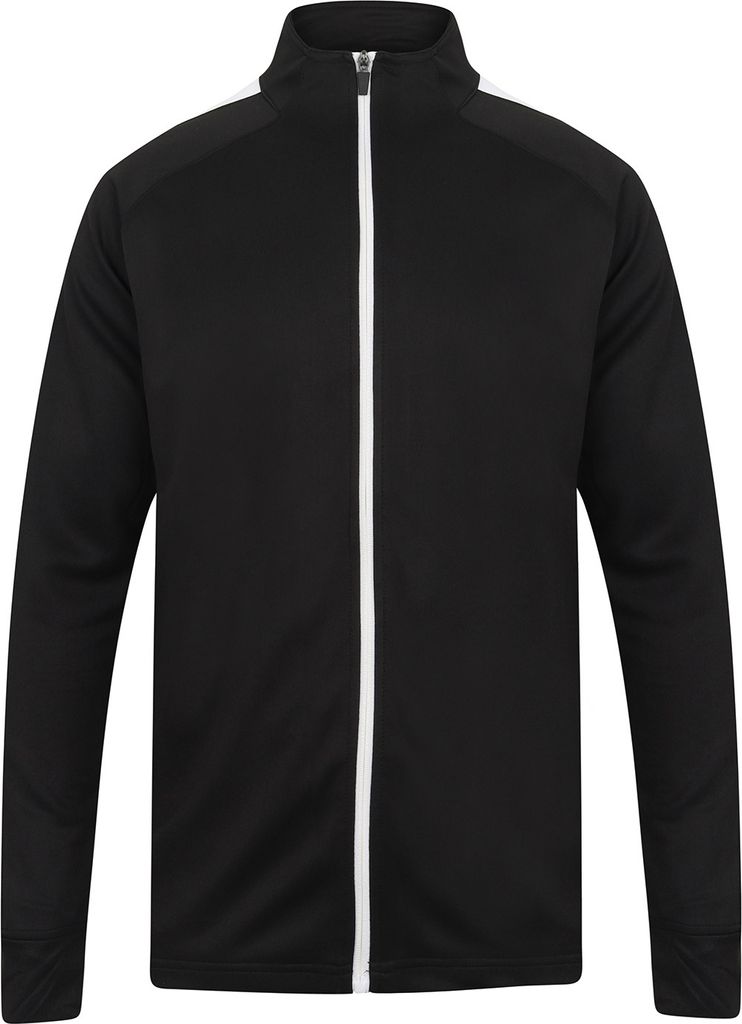 Finden & Hales - Trainingsjacke für Damen RW7820 (L) (Schwarz/Weiß)