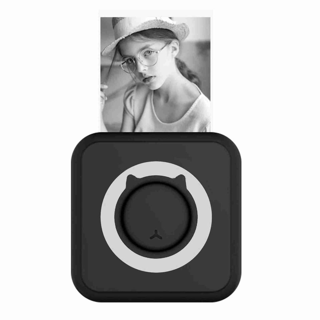 All-in-One Fotodrucker Multifunktionsdrucker Tragbarer Drucker Kabelloser Sofort-Minidrucker Unterstützt BT-Anschluss für Smartphone mit 11 Papie...