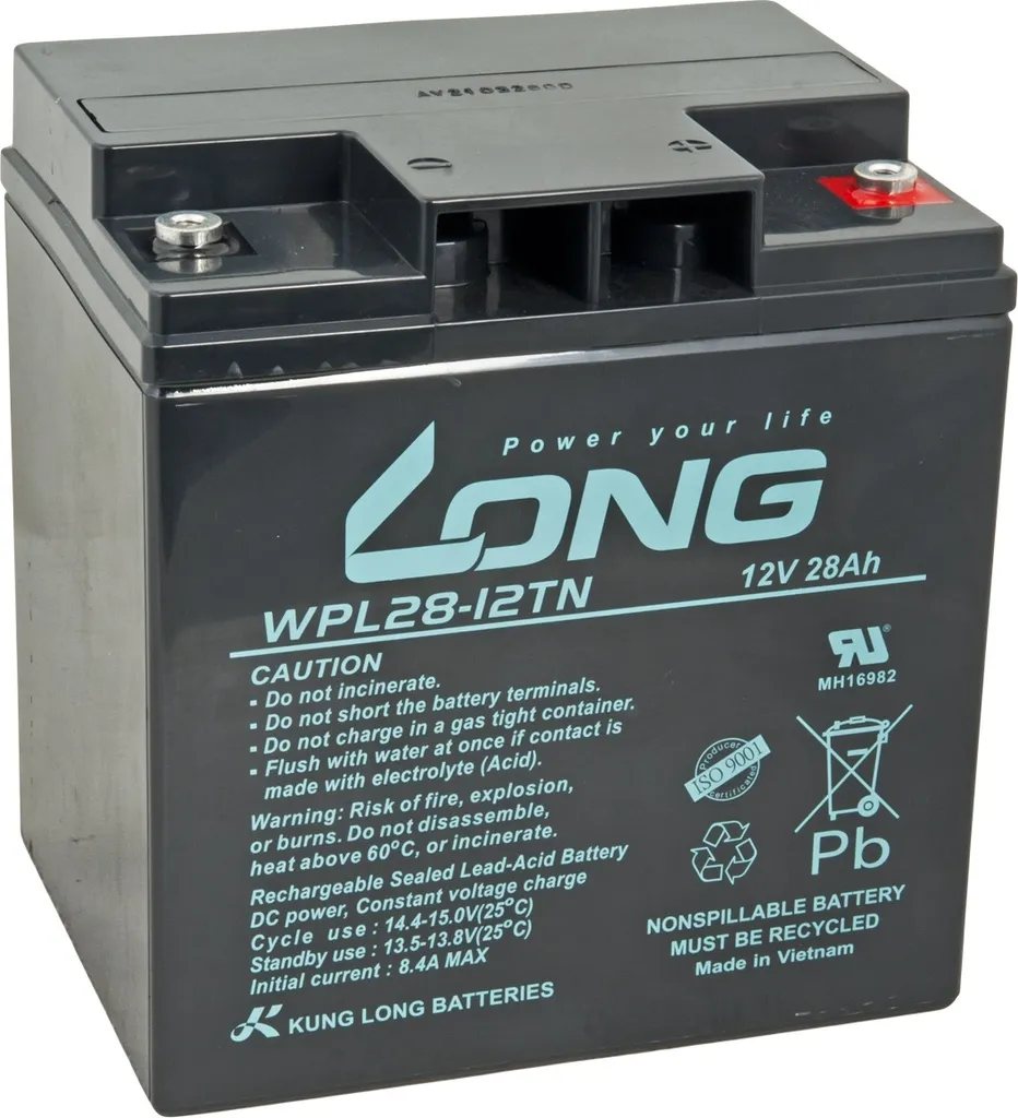 Batterie de secours 12V 28Ah LongLife - Accumulateur AGM haute qualité