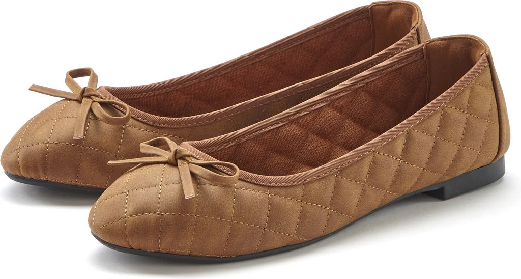 LASCANA Ballerina cognacfarben Größe 41