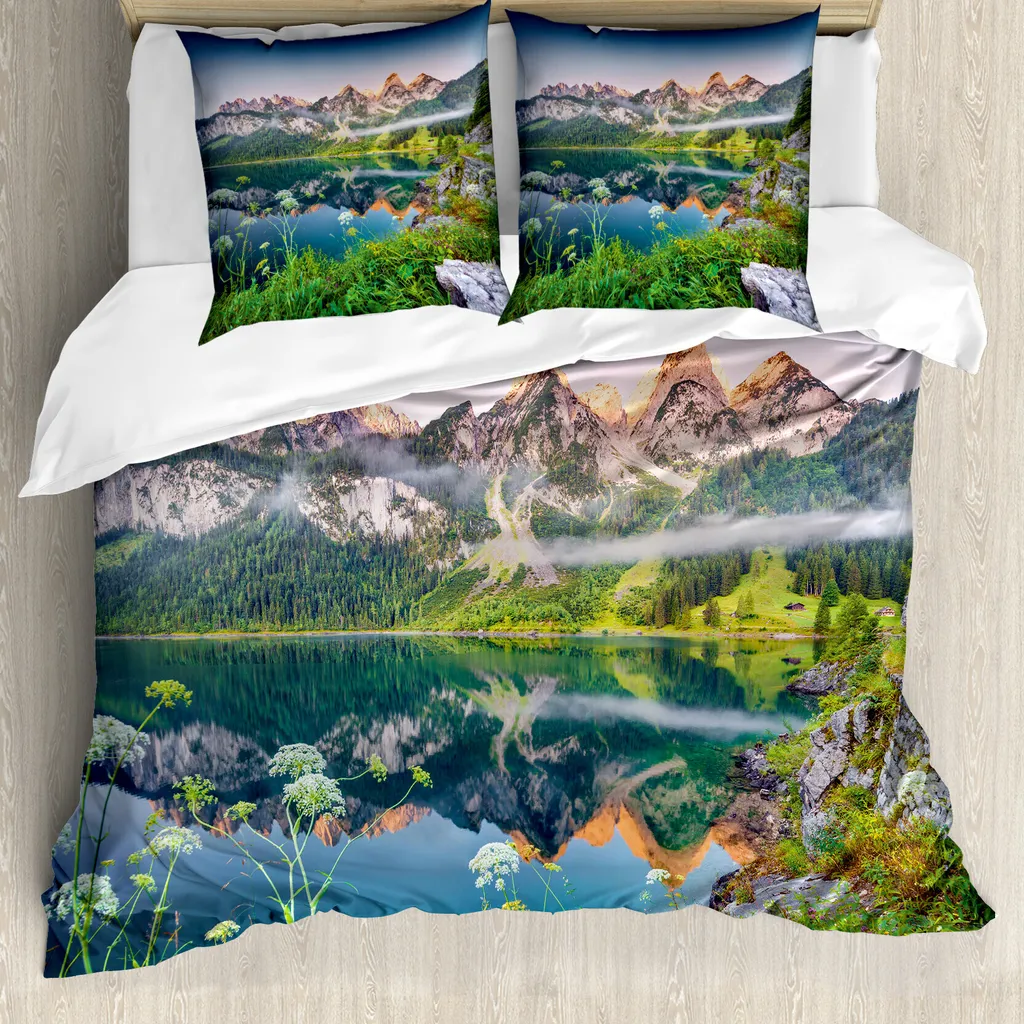 Set Copripiumino ABAKUHAUS Alpi Austriache 155x220cm Antiacaro