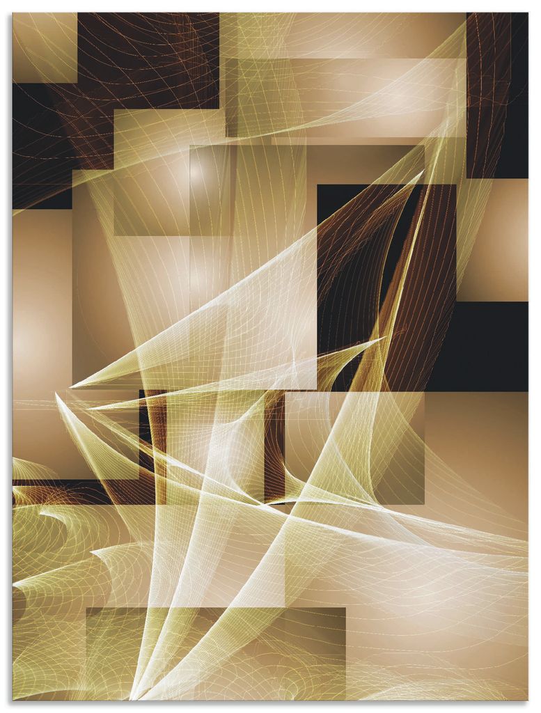 ARTland Wandbild Alu für Innen & Outdoor Segelboot und Wellen Größe: 45x60 cm