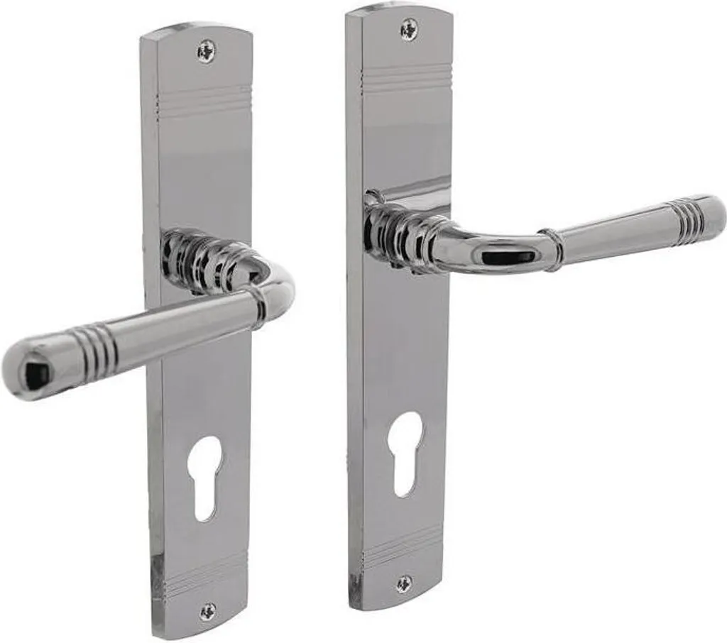 Garniture Helena pour rénovation de porte PZ 72mm finition Chrome