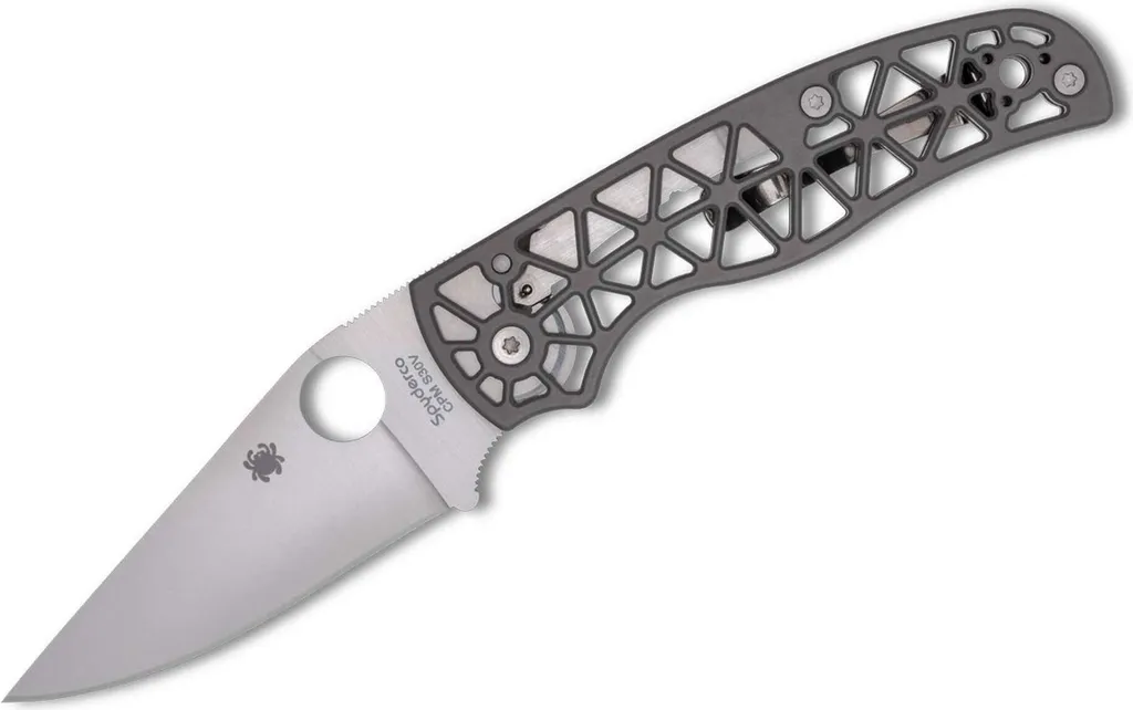 Spyderco Edgerati C266ALP Lame Lisse en Acier et Manche Léger Gris
