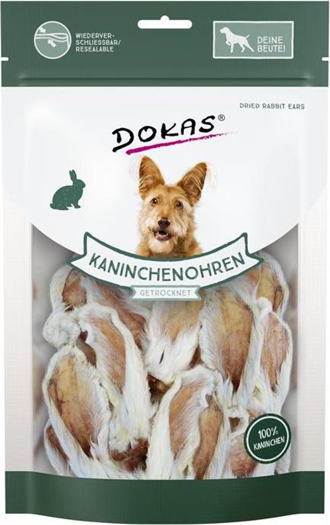 Dokas 100gx7 oreilles de lapin séchées Immagine del prodotto 