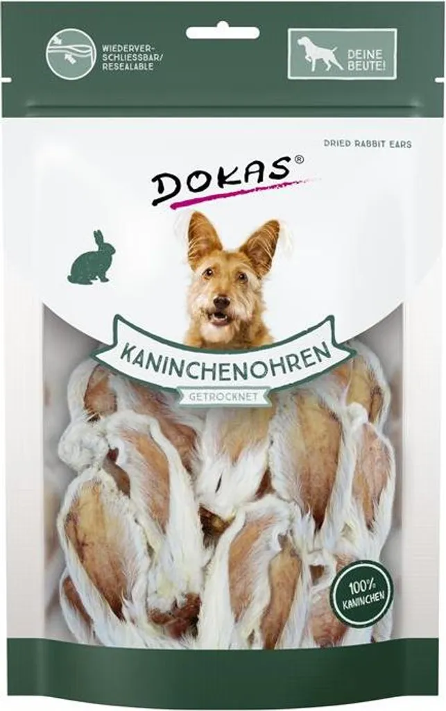Offerta Dokas 7 Confezioni Orecchie Coniglio 100g - Convenienza! - 1