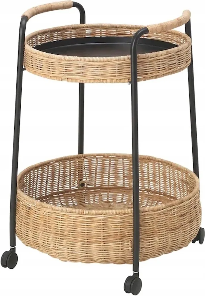 Desserte de salon gain de place 50x66cm - Table mobile anti-encombrement