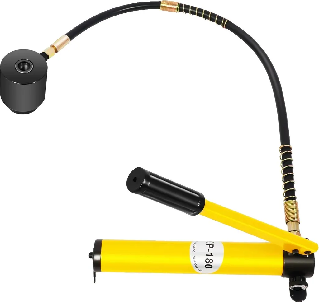 Poinçonneur hydraulique 15T haute performance jaune avec 10 matrices