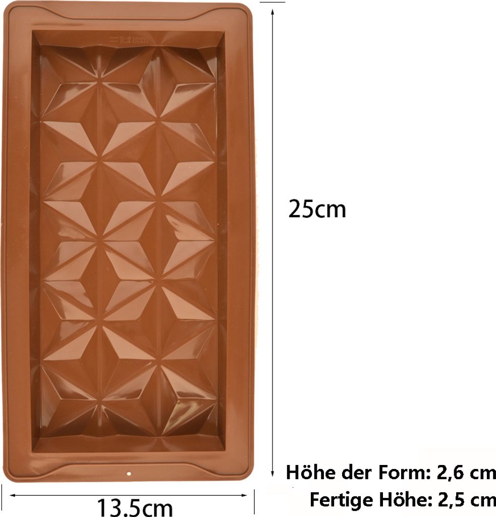 FORSMANO 2 stk Schokoladenformen, mit Spachtel, Produktbild 3