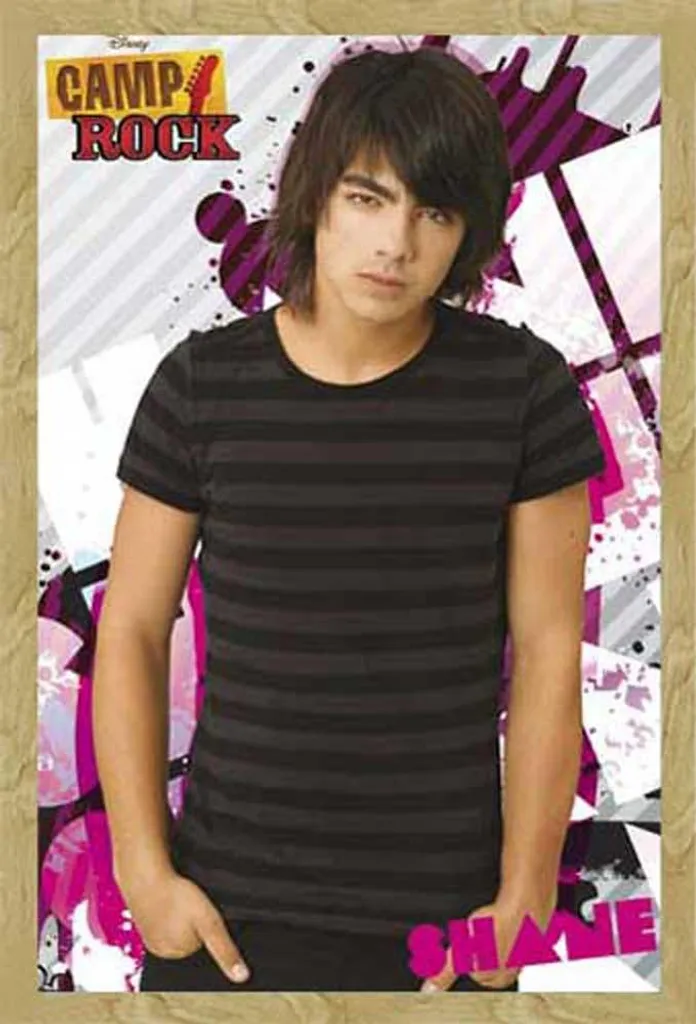 Poster Jonas Brothers encadré protection acrylique cadre hêtre Shinsuke