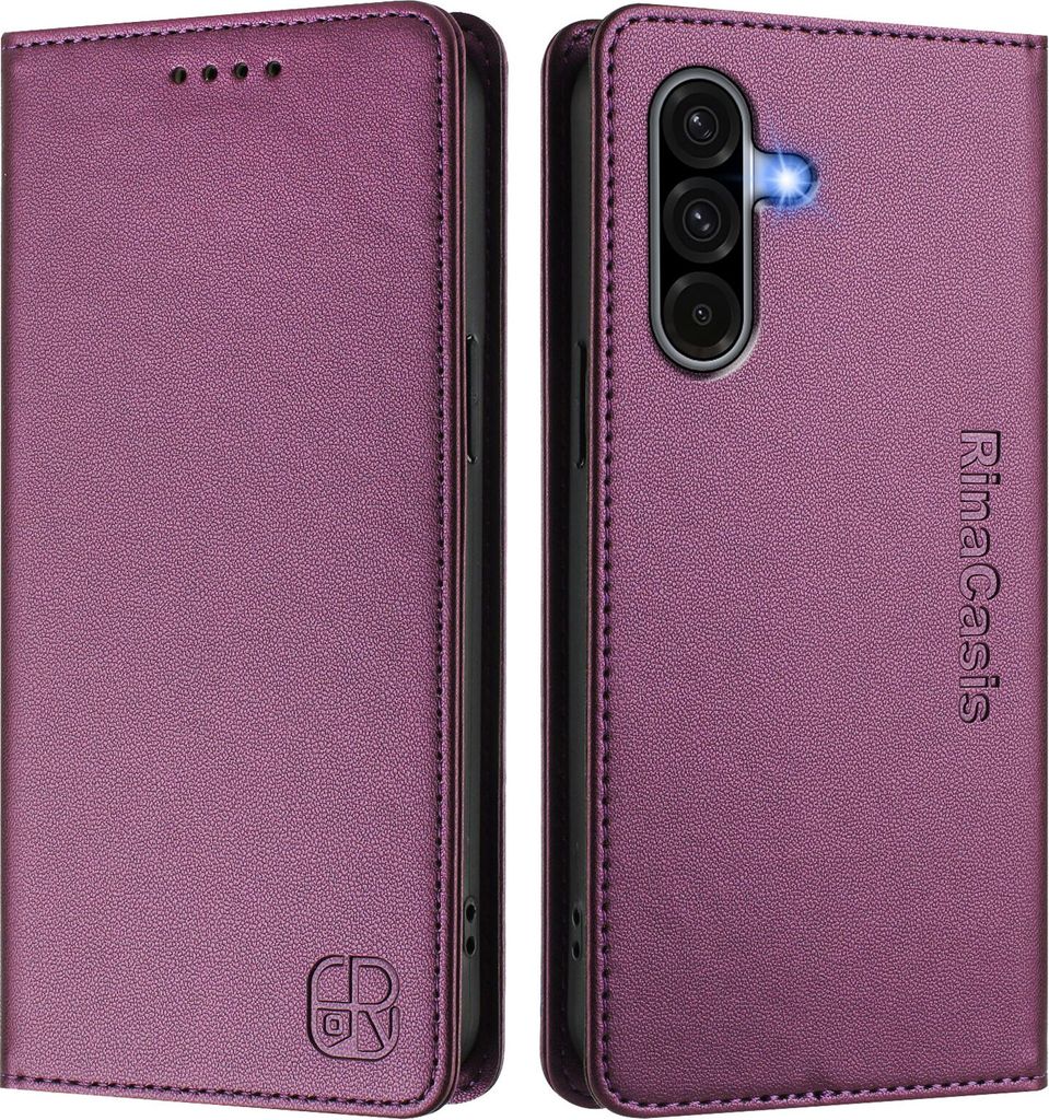 Lederhülle für Samsung Galaxy A56 5G Hülle Flip Brieftasche Produktbild 