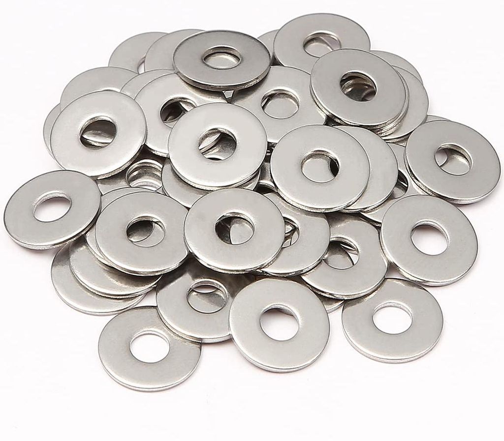 Unterlegscheiben M3 x 7 mm, 0,5 mm dick, Edelstahl DIN125 A2 V2A (50 Stück) Edelstahl-Unterlegscheiben für Schrauben, Muttern und Gewindestangen