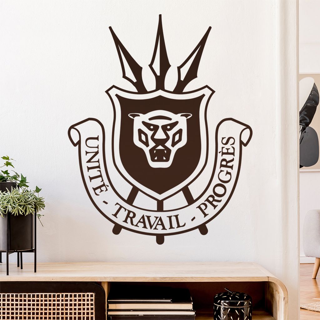 Burundi Wappen Wandtattoo Wandaufkleber Wall Sticker - Dekoration, Küche, Wohnzimmer, Schlafzimmer, Badezimmer