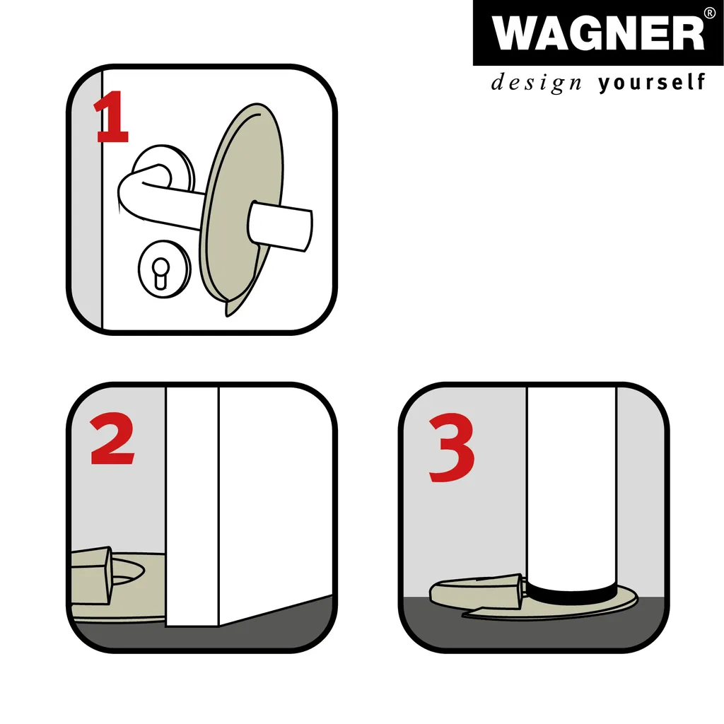 Protéger vos murs des chocs : Butée de porte WAGNER 15697901 EH 6979