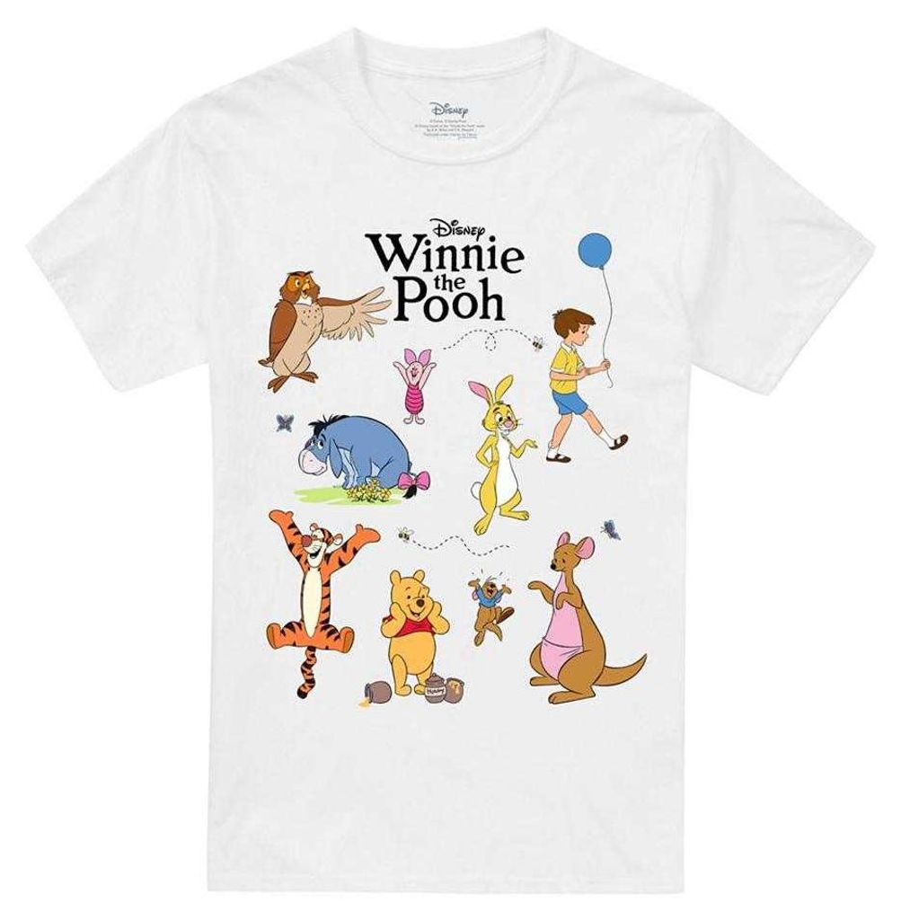 Winnie the Pooh - T-Shirt für Herren/Damen Uni TV33981 (3XL) (Weiß)