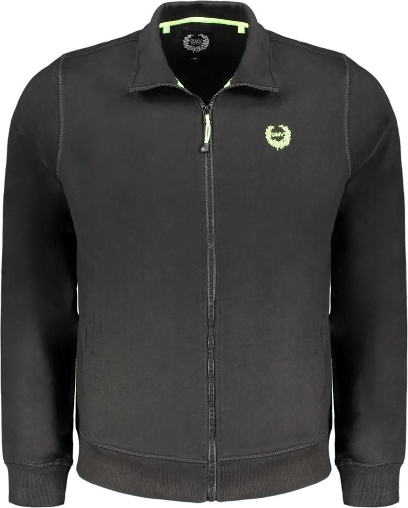 GIAN MARCO VENTURI Sweatshirt Schwarz mit Kontraststickerei : Größe - XL Größe: XL