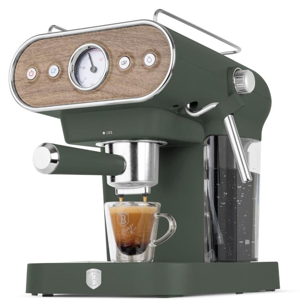 Espresso kávovar 3 v 1 matně zelený severský Berlinger Haus Obrázek produktu 