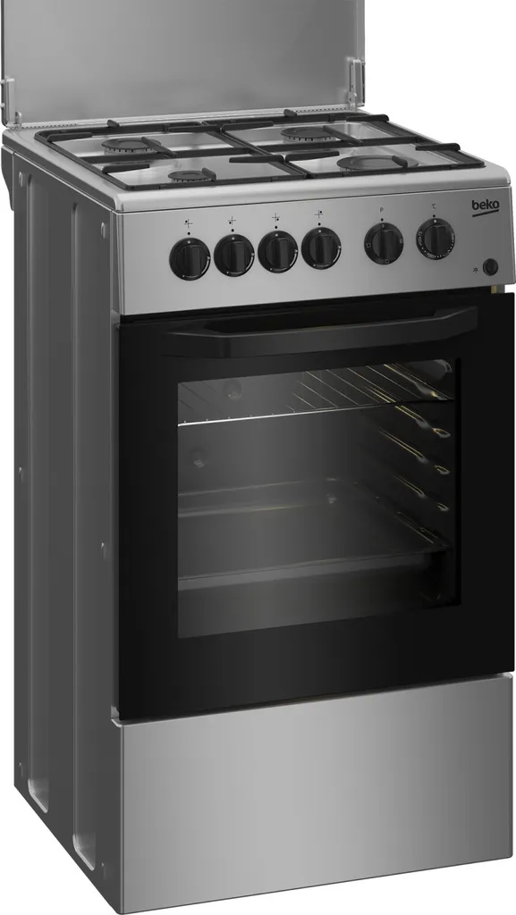 Cuisinière Beko CSS42014FS Classe A avec Four Électrique et Feux Gaz