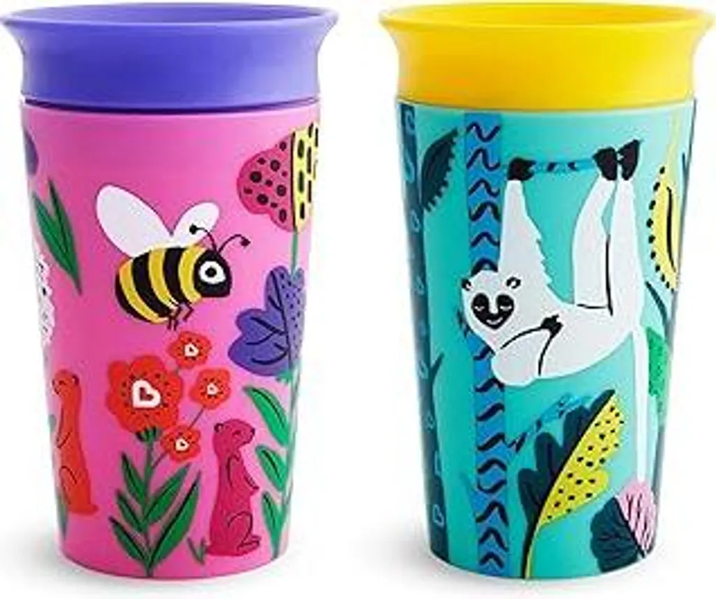 Set 2 Bicchieri Munchkin Miracle 360° 266ml - Mai più perdite in borsa