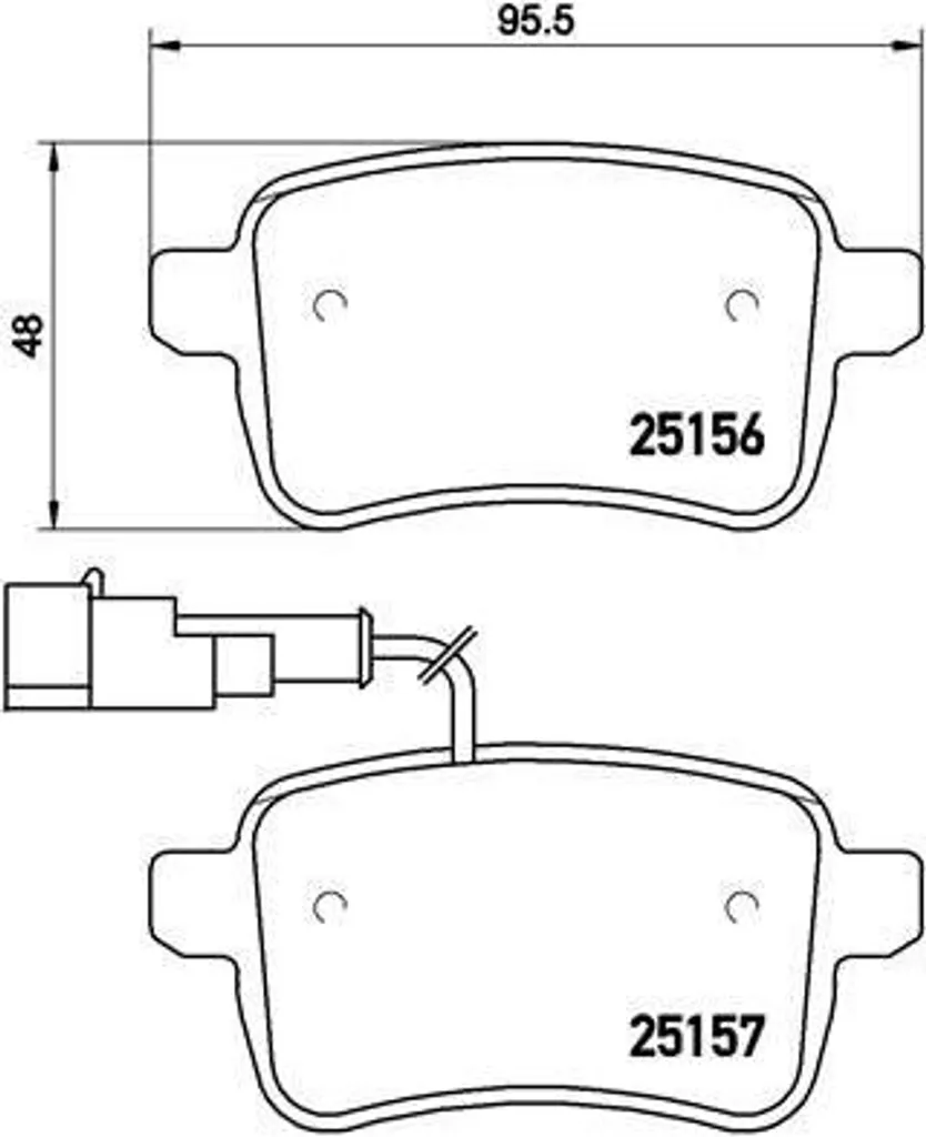 Stop Sifflements Plaquettes de Frein Brembo P 23 133 Giulietta 940