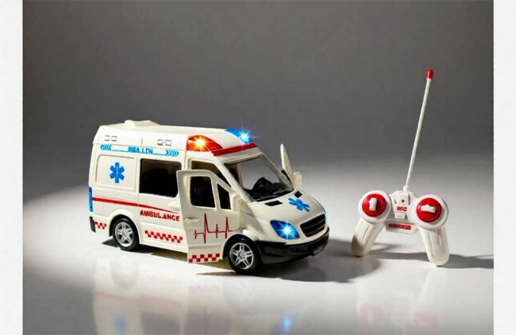 RC Ziekenwagen mit Fernbedienung, Musik und LED-Licht, 35 Produktbild 