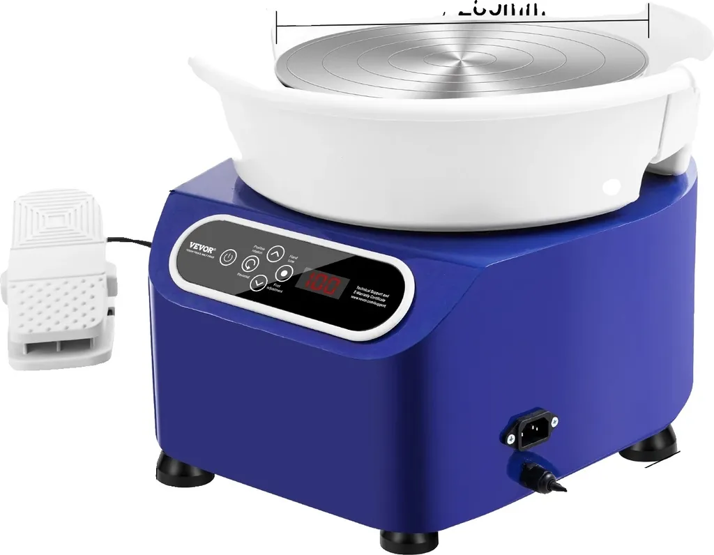 Tour de potier stable et silencieux 350W pour modelage sans à-coups