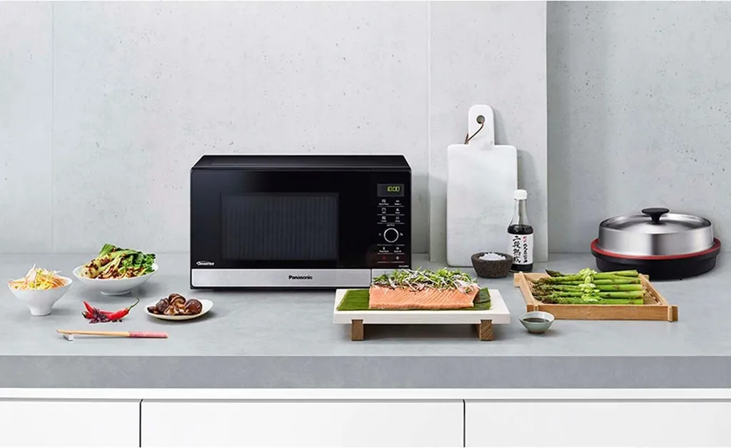 Micro-ondes pose libre 29L inox 1000W - Appareil de cuisson polyvalent