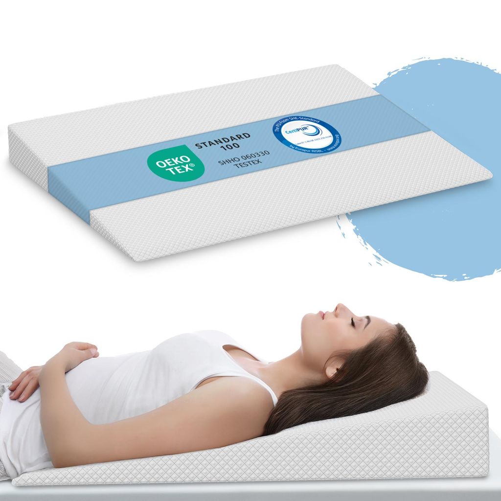 ELONEO Coussin de lit en forme de coin, Cale de lit 140x100 Image du produit 