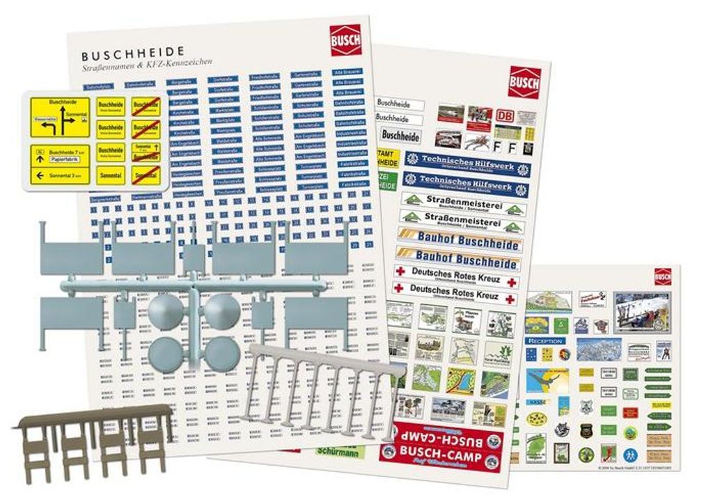 Busch Deko-Set Buschheide H0 1173