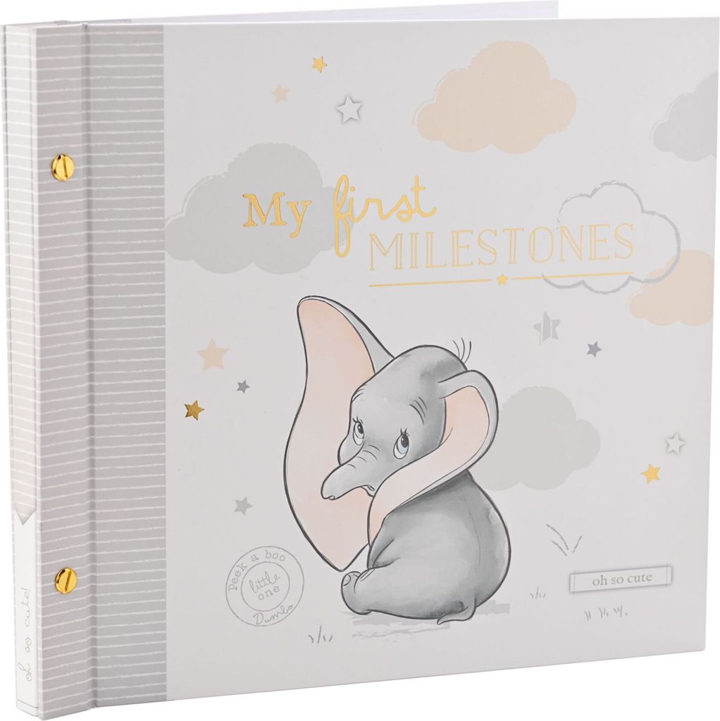 Disney Magical Beginnings Album zur Geburt, Geschenk zur Babyparty mit Kartenset Dumbo