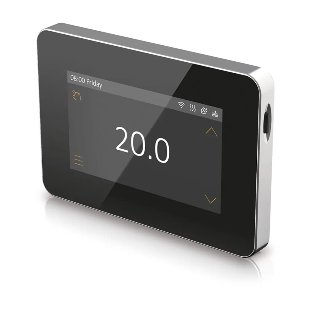 Thermostat Mural Wifi Blanc V1 Pro-Touch - Programmateur Chauffage Design