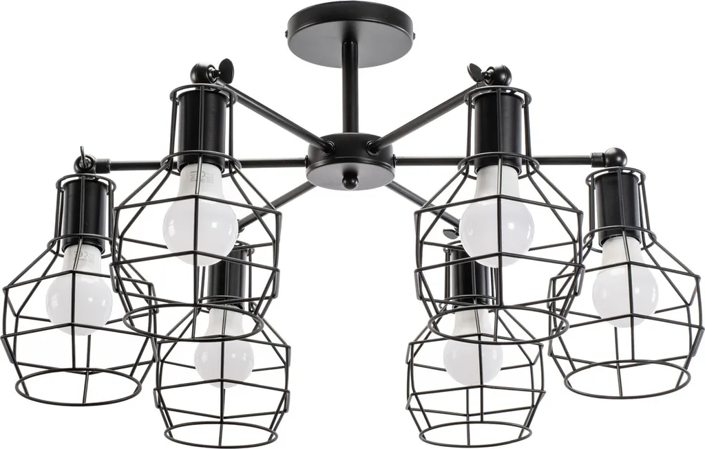 Plafoniera tooLight App735-6C Nera | Illuminazione Design Moderno 6xE27