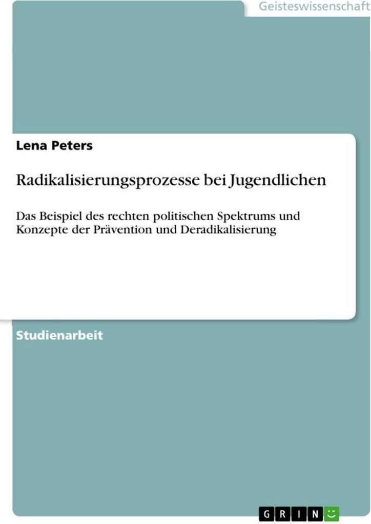 Radikalisierungsprozesse bei Jugendlichen