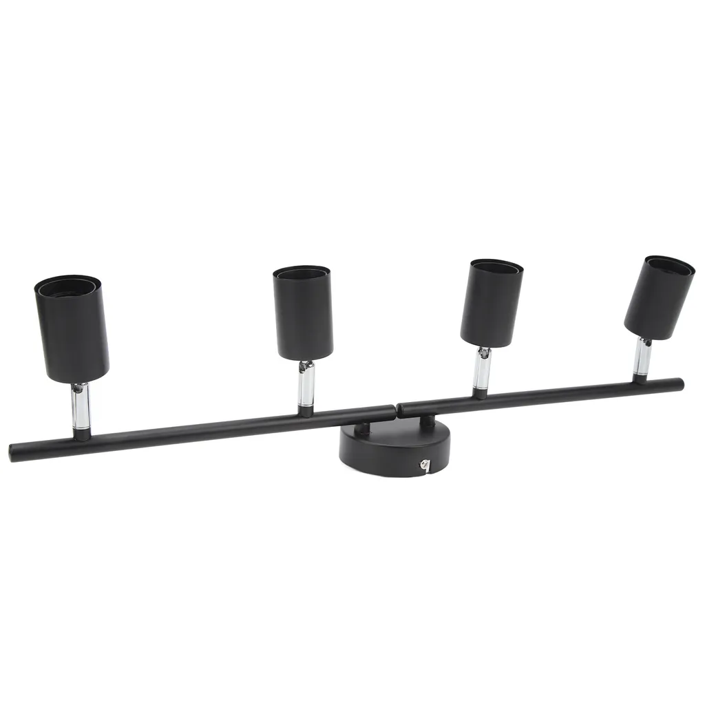 Rampe de Spots LED Plafond 4 Têtes Pivotantes Éclairage Puissant 20W