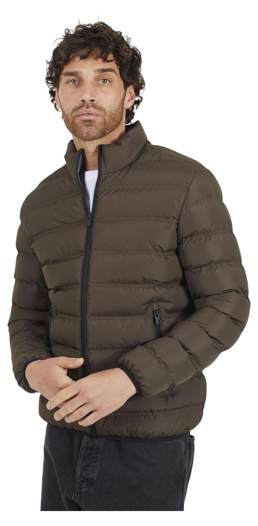 Brave Soul - "Marley" Jacke für Herren, Weiter Stehkragen WH533 (XL) (Braun)