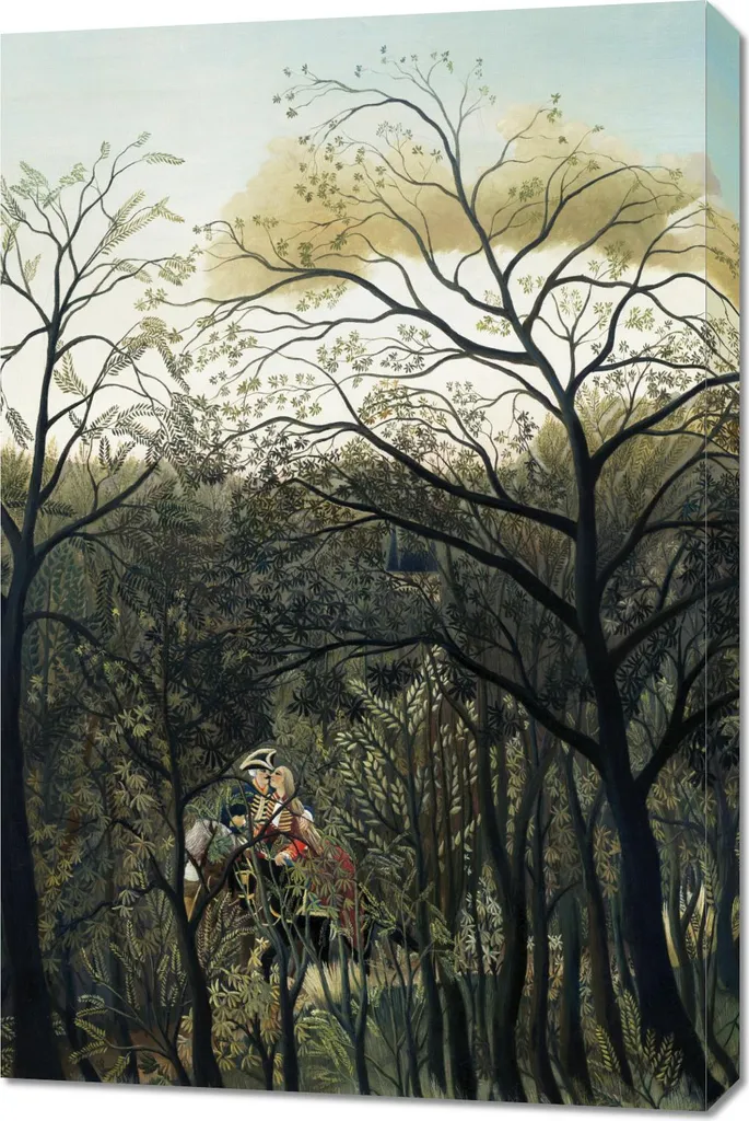 Quadro 60x90cm Rendezvous, Rousseau Vintage per il salone