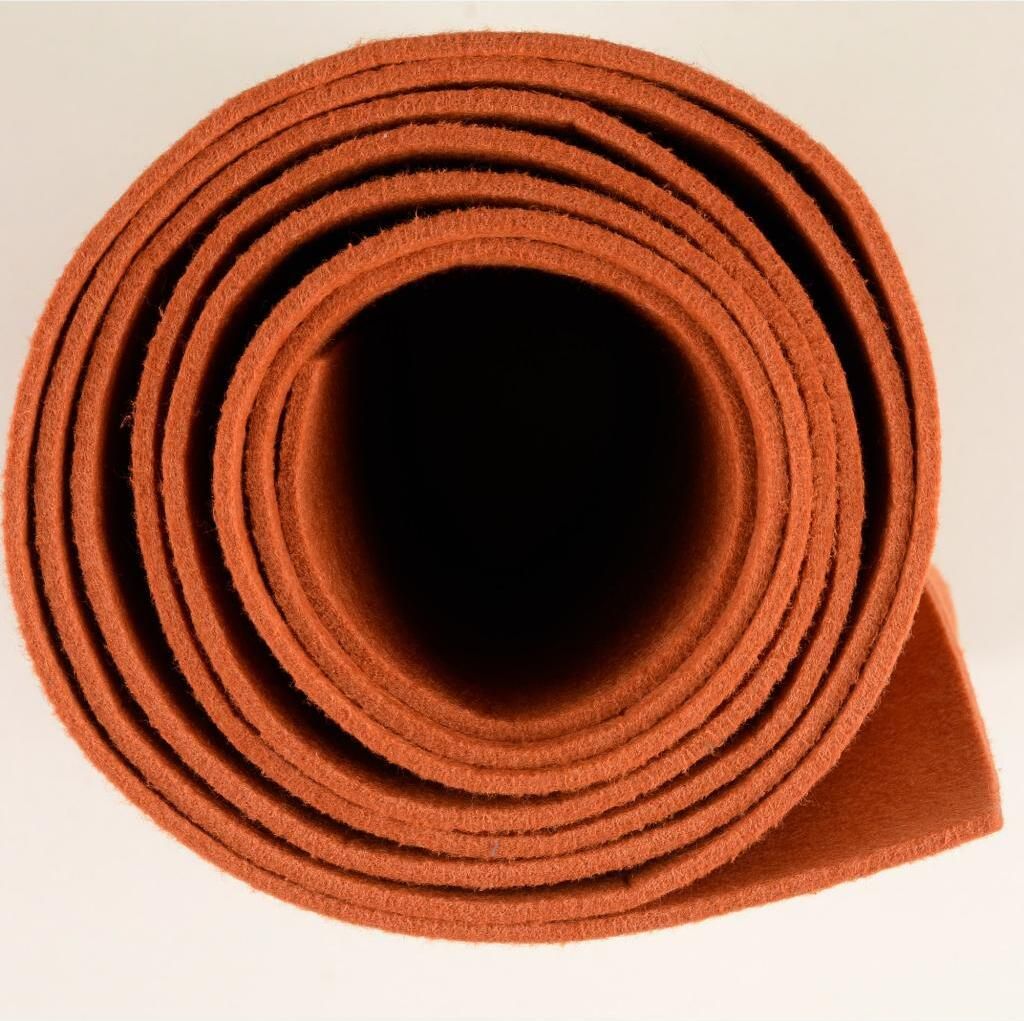 Bastelfilz CARSTEN Rost uni, Deko, Basteln, Handwerk, Weihnachtsfilz, ca. 670 g/m², ca. 0,25 m lang, ca. 0,45 m breit, ca. 4-5 mm stark, Stoffe Me...