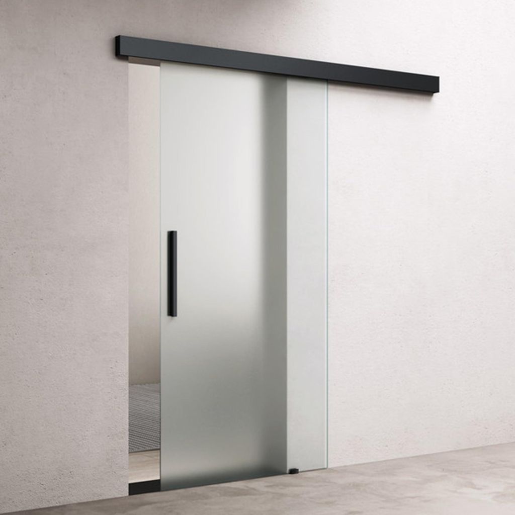 doporro Porta Scorrevole in Vetro Temperato 8 mm Satinato, Immagine del prodotto 