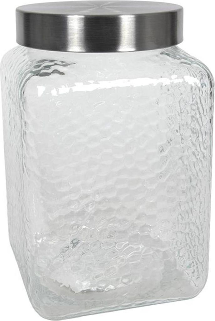 Voorraadpot glas vierkant 2450ml