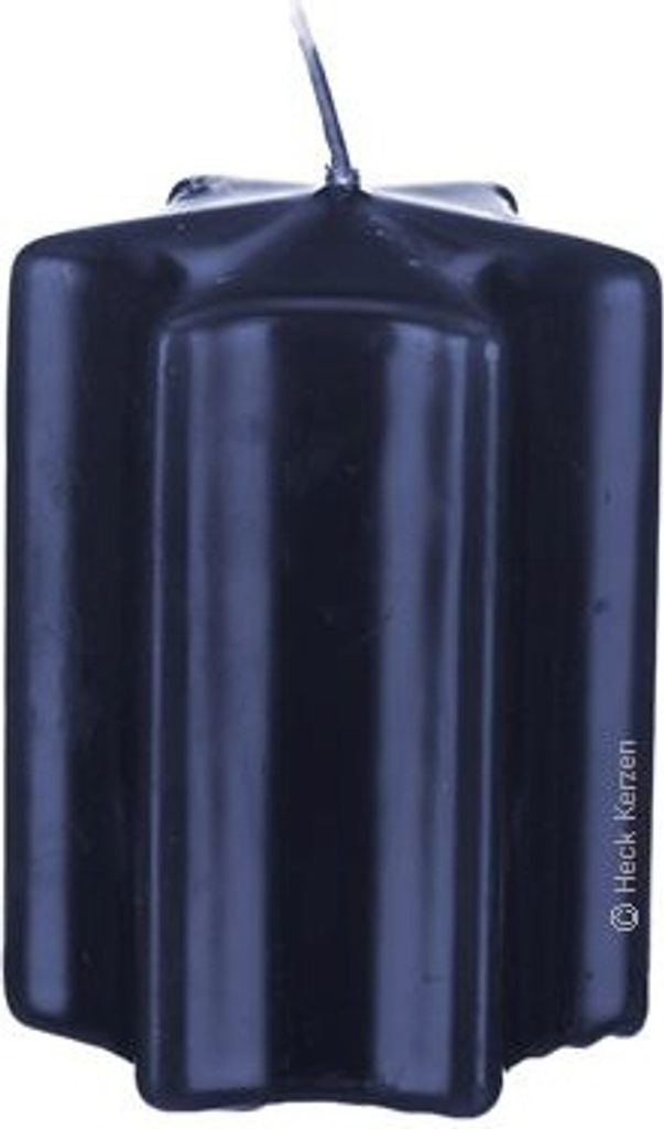 Sternkerzen Dunkelblau 10 x 6 cm, 8 Stück
