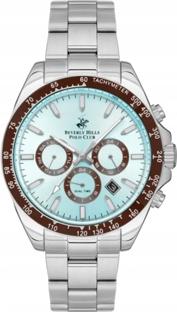 Montre analogique bleue pour homme Beverly Hills, accessoire de mode chic